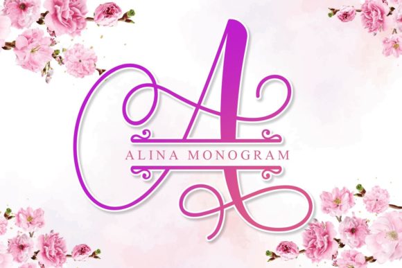 Alina Monogram Font: A Decorative Typeface for Editorial Charm