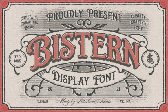 Bistern: A Victorian Display Font That Elevates Real Branding Work