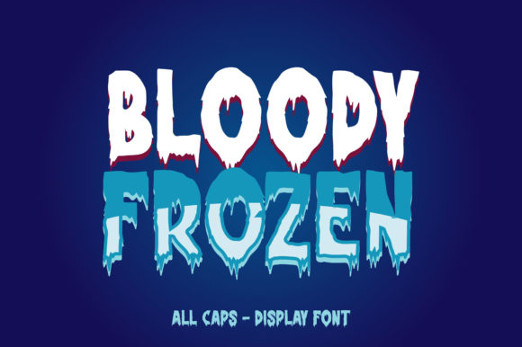 Bloody Frozen: A Bold, Friendly Display Font for Small Business Branding