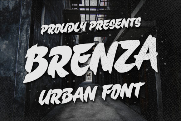 Brenza: A Paint-Brushed Display Font That Feels Like Your Best Creative Idea