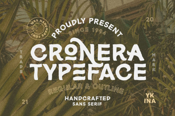 Cronera: A Bold, Organic Display Font for Real Small Businesses