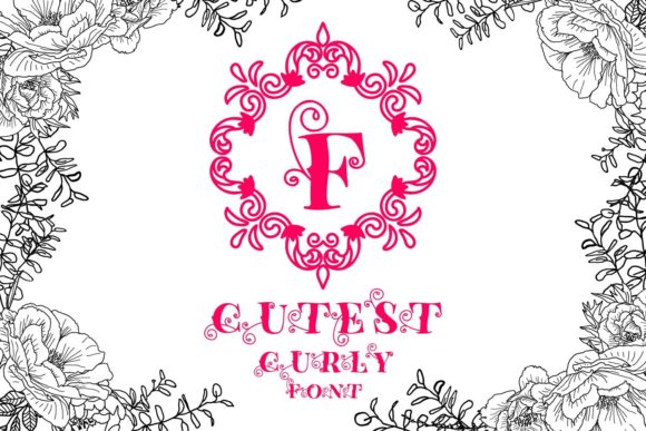 Cutest Curly Font Monogram: A Display Font That Delivers Charm & Clarity