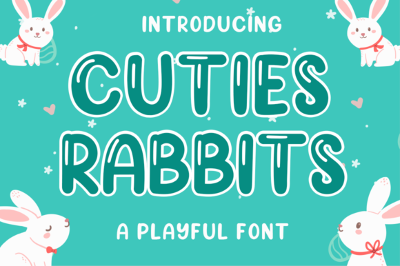 Cuties Rabbits: A Playful Display Font That Makes Your Brand Feel Like Home