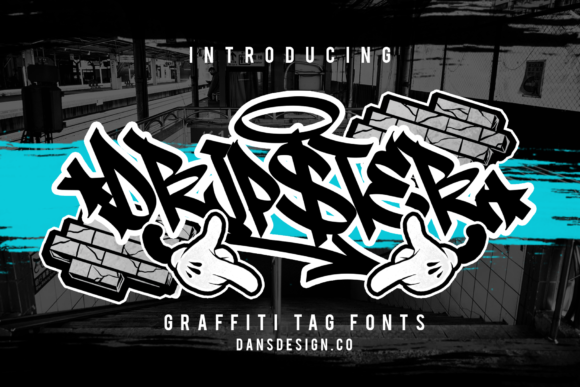 Dripster: A Graffiti Display Font That Pops on the Web