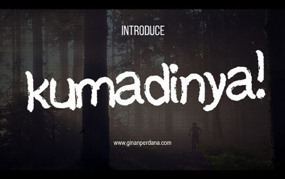 Kumadinya: A Playful Brushed Display Font for Digital Branding