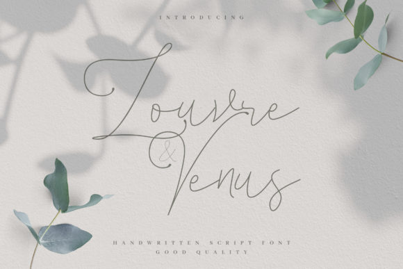 Louvre Venus: A Handwritten Font That Breathes Quiet Confidence