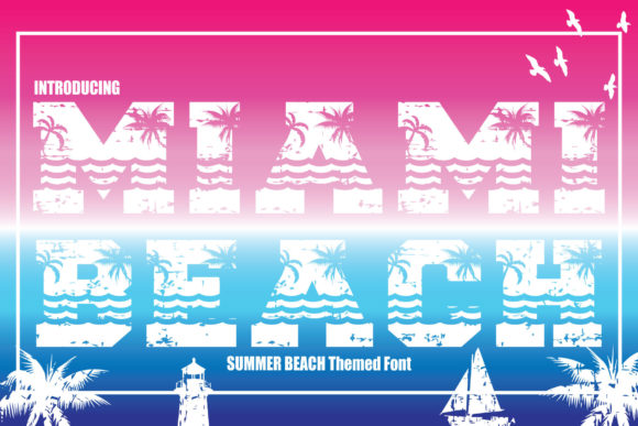Miami Beach: A Display Font That Feels Like Sunshine on Paper