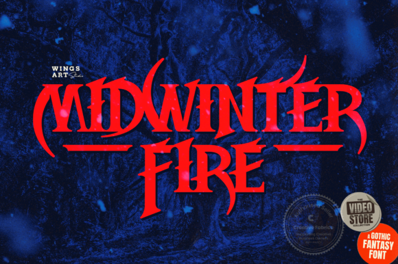 Midwinter Fire Font: Bold, Gothic Display Type That Cuts Through the Feed
