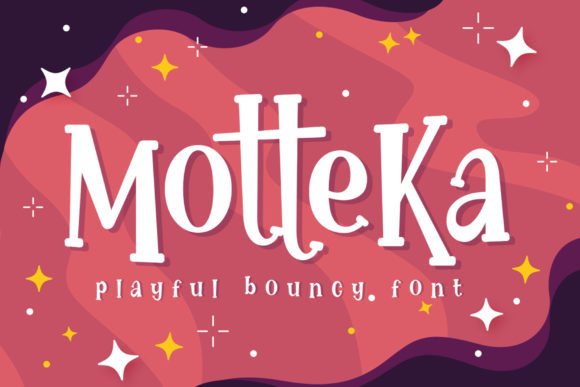 Motteka: A Playful Display Font for Digital Branding