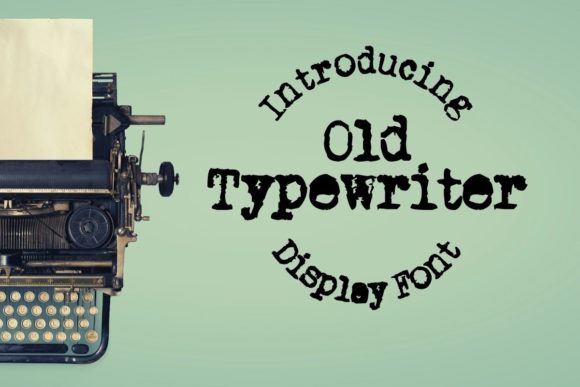 Old Typewriter: A Display Font That Anchors Campaigns in Authenticity