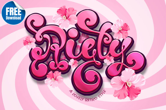 Riety: A Retro Display Font for Editorial Charm