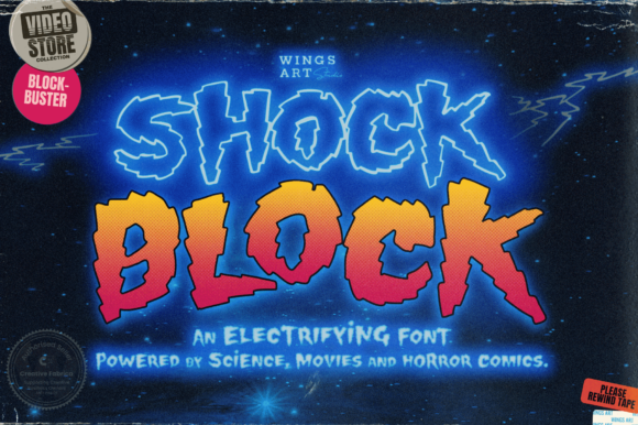 Shock Block: A Display Font That Sparks Real Brand Energy