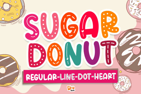 Sugar Donut Font: Playful Chunky Display Type for Handmade Labels & Printables