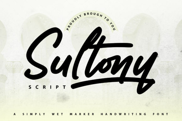 Sultony Marker Handwriting Font for Small Business Branding