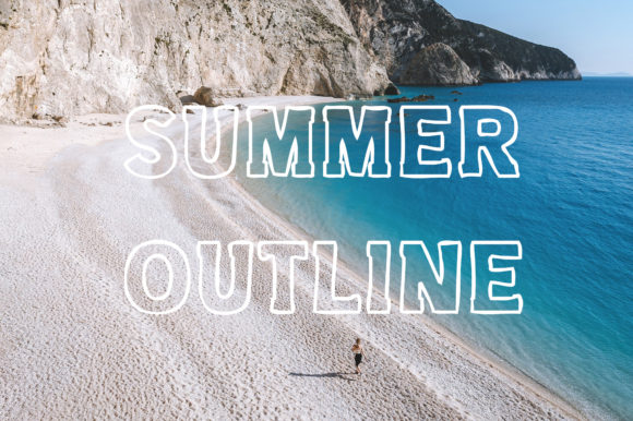 Summer Outline: A Bold Display Font That Elevates Real Business Branding