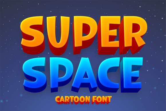 Super Space: A Playful Display Font for Handmade Creators