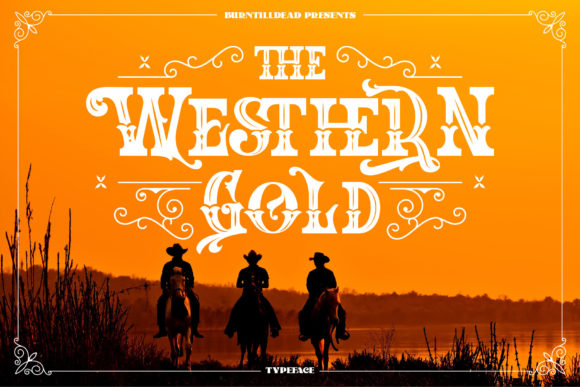 The Western Gold: A Bold Display Font That Elevates Your Brand